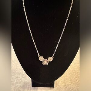 Brighton three flower crystal necklace